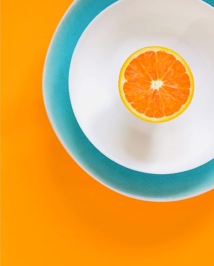 A Orange in a Dish